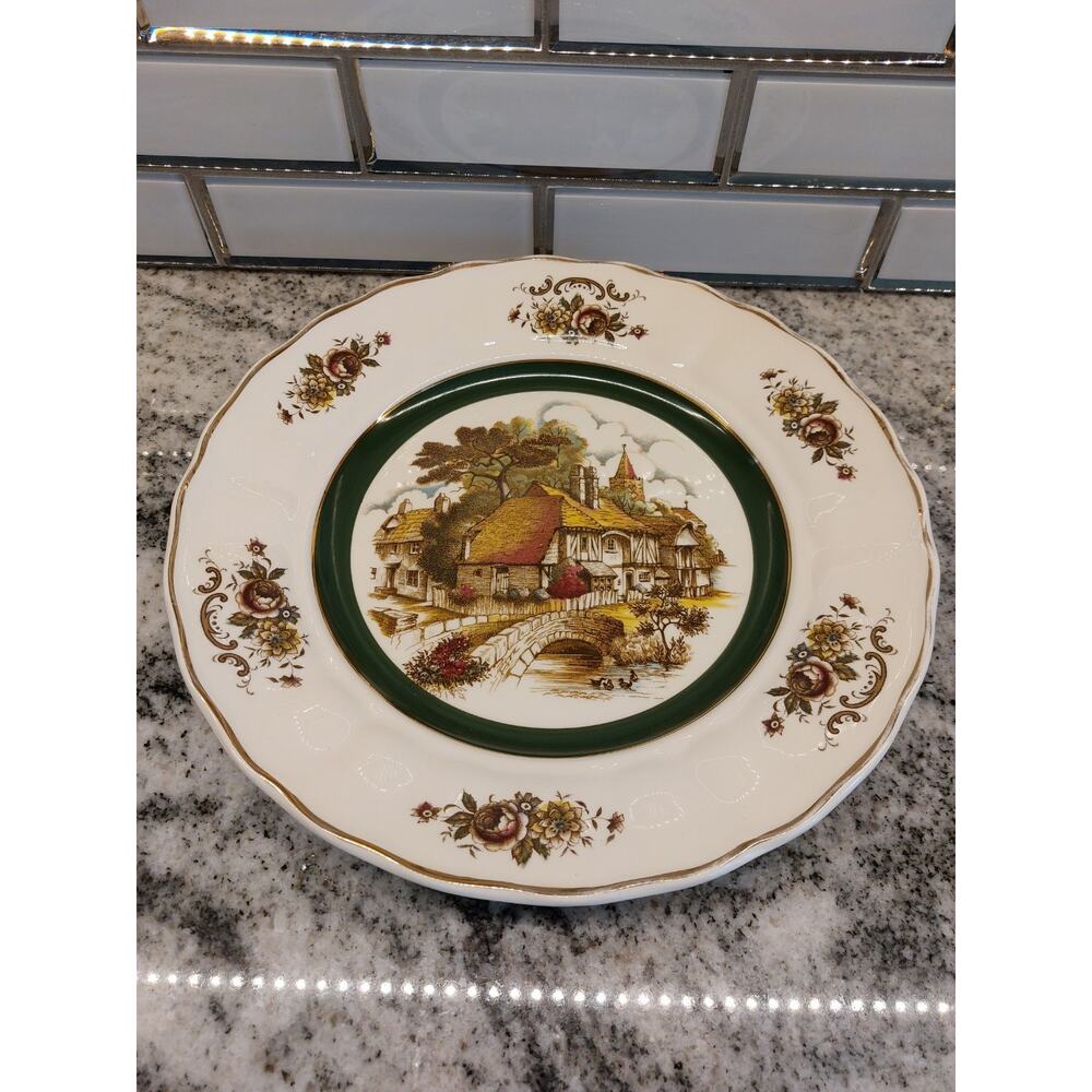 Grindley of Stoke Hand Detailed Plate English Rural Scenes~Staffordshire England